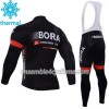 Tenue Maillot M/L + Collant à Bretelles 2017 Bora-Hansgrohe Femme Hiver Thermal Fleece N003